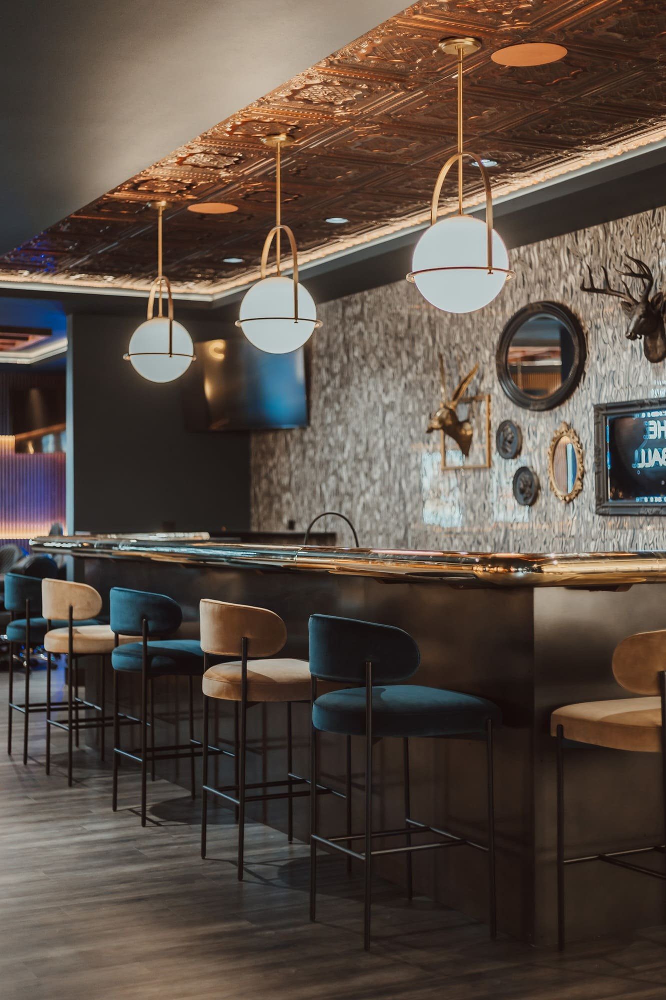 Modern bar lounge — Ariana Designs & Interiors, Suncadia speakeasy