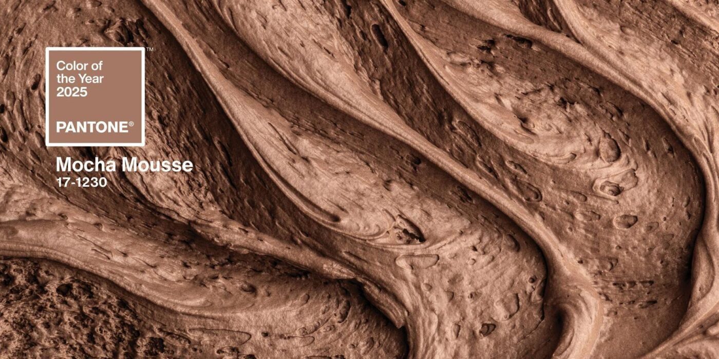 Mocha Mousse texture showcases Pantone 2025s Color of the Year in warm, inviting tones.