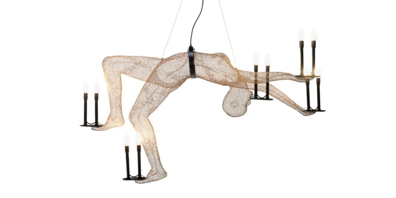 Chandelier Wireframe Art — Ariana Designs & Interiors