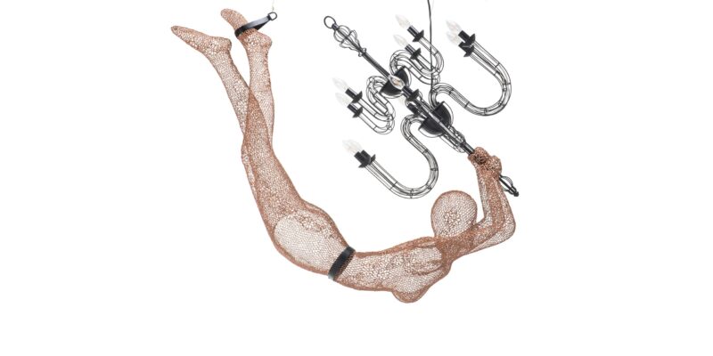 Diving Figure Chandelier — Ariana Designs & Interiors
