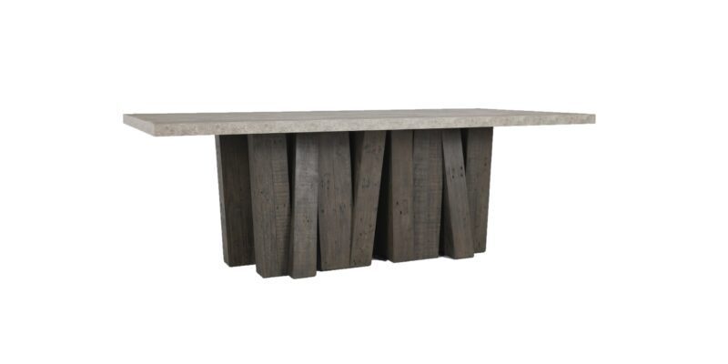 Modern Stone Wood Table 1 — Ariana Designs & Interiors