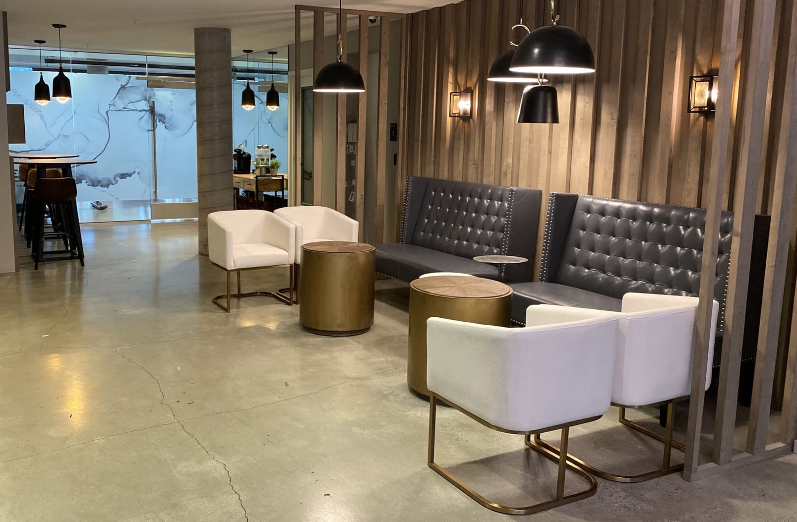 Beryl Apartments entrance and arrival — Ariana Designs & Interiors, Seattle