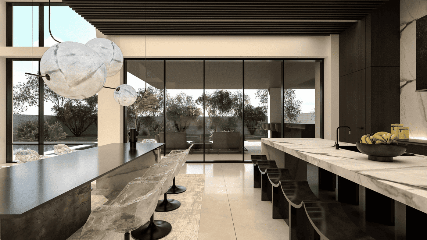 Waterfront House Dining Area — Ariana Designs & Interiors